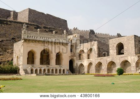 Prato di Golconda fort, India