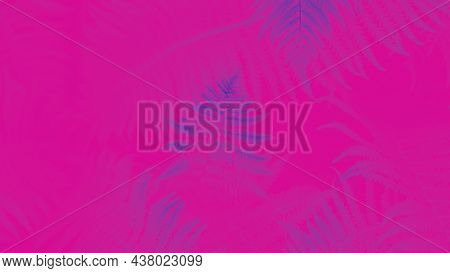 Innuendo Toned Fern Leaves Petals Background. Vibrant Innuendo Skydiver Foliage. Tropical Leaf. Exot