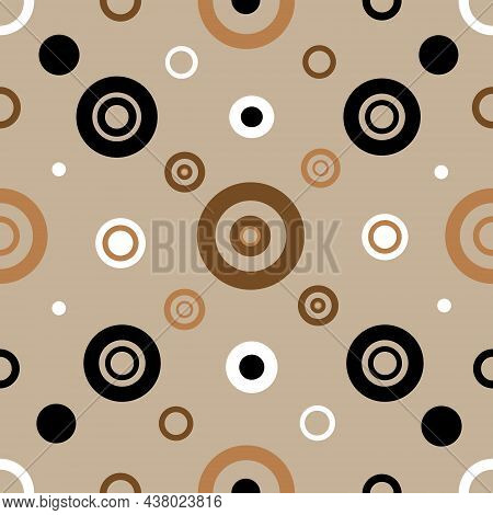 Pattern Circles Ornament On A Light Background