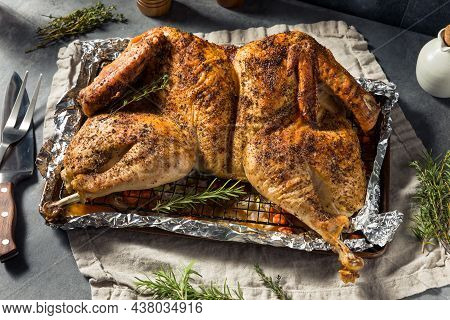 Healthy Homemade Spatchcocked Turkey