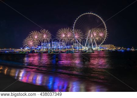 Dubai, United Arab Emirates - October 21 2021: Ain Dubai - The Worlds Tallest Observation Wheel With