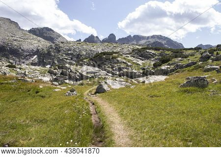 Landscape Of Rila Mountain Near The Scary Lake, Bulgaria