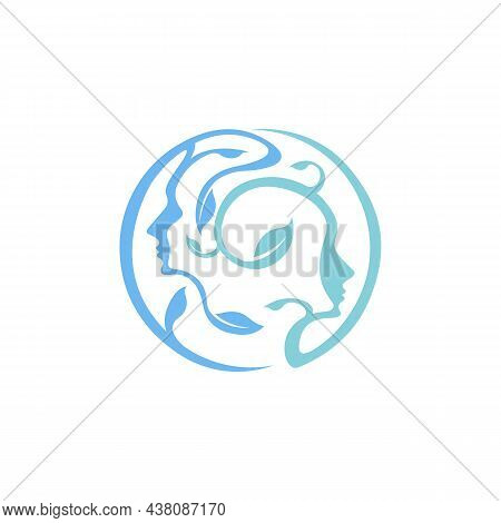 Mental Health Care Logo Vector Design