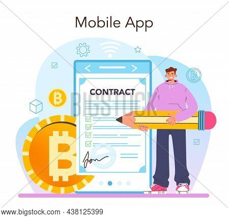 Blockchain Developer Online Service Or Platform. Blockchain-based
