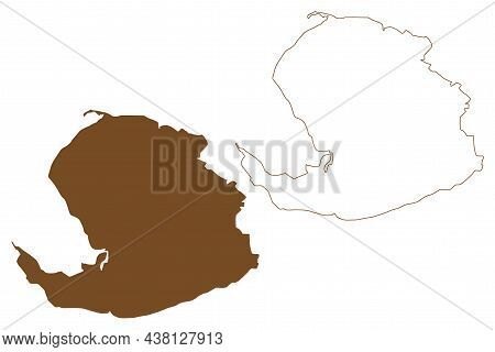 Isla De La Juventud Island (republic Of Cuba, Central America) Map Vector Illustration, Scribble Ske