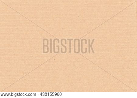 Close Up Of Brown Carton, Cardbox Or Cardboard Paper Background Texture Flat Lay From Above