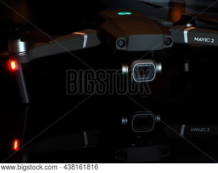 Quadcopter. Dji Mavik 2 Pro, Aerial Photo-video. Editorial Image. Russia, Nizhny Novgorod 21.02.2021