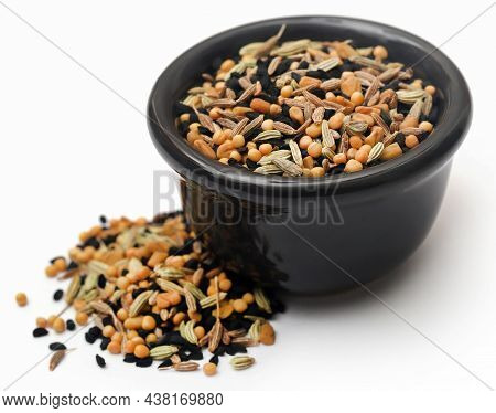 Mixed Spices Named As Pach Foron Masala In Indian Subcontinent