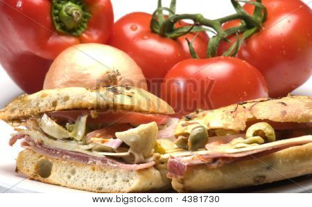 Gourmet skinke italiensk Sandwich
