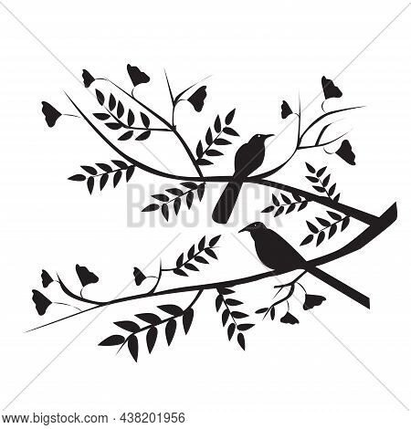 Tree Silhouette Stickers, Wall, Interior Decoration For Illustration. Other Designs