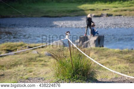 Kirkjufell, Iceland On August 7, 2021 - Foreign Tourists Ignoring The Boundaries Set By The Icelandi