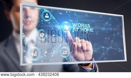Business, Onsite Or Remote Working Concept, Copy Space. Freelancer