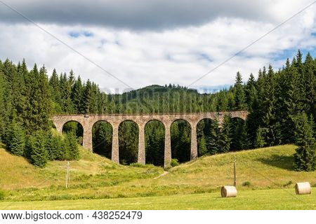 Chmarossky viaduct, old railroad, Telgart, Slovakia