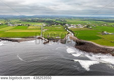 The Easky Pier, Castle And River Mouth In County Sligo - Republic Of Ireland