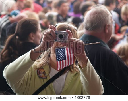 ถ่ายรูปในการชุมนุม
