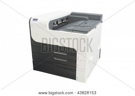 Office copying machine under thew white background