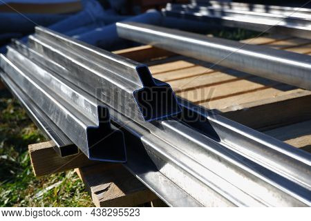 Metal Profile For The Manufacture Of Gates And Wickets. T Profile. Guide Profile For Rollers For Sli