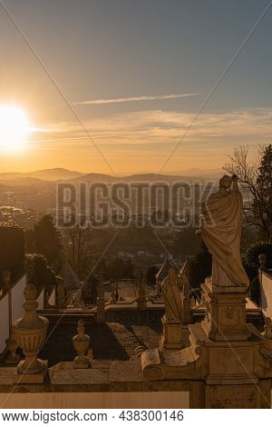 Sanctuary Of Bom Jesus Do Monte (also Known As Sanctuary Of Bom Jesus De Braga) Is Located In Tenoes