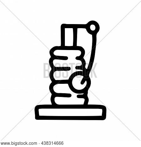 Cat Claw Scratcher Line Vector Doodle Simple Icon
