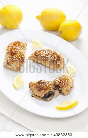 Puff taskut täynnä tonnikala