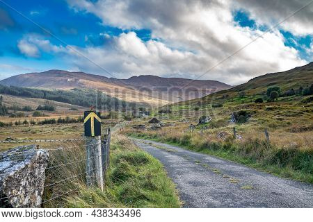 Rain Coming In At The Bluestack Mountains Between Glenties And Ballybofey In County Donegal - Irelan