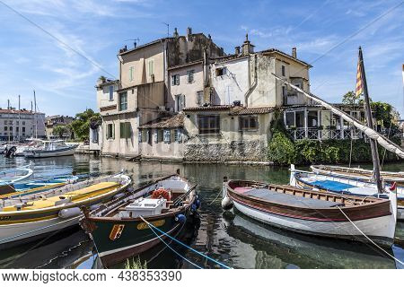Martigues, France - August 15, 2017: View To Scenic Old Village Of Martigues At The French Riviera