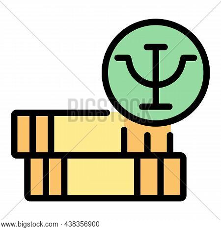 Psychologist Science Icon. Outline Psychologist Science Vector Icon Color Flat Isolated