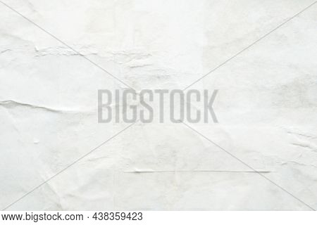 Blank White Torn Paper Poster Texture Background