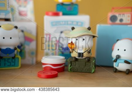Bangkok, Thailand - November 3, 2021 : Selective Focus In A Cute Star Moly Tuo Tuo Wonder Ride Serie