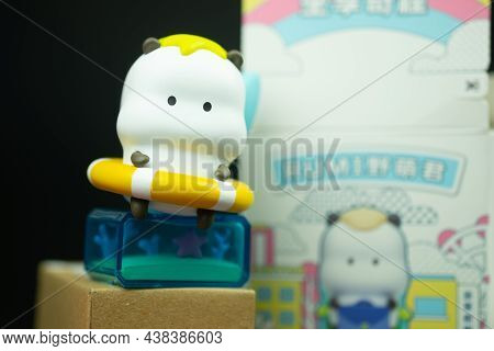 Bangkok, Thailand - November 1, 2021 : A Cute Toy Of Star Moly Tuo Tuo Wonder Ride Series Figure Bli