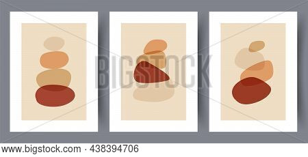 Abstract Vector Wall Art Background. Minimalistic Abstract Wall Art Background For Print. Scandinavi