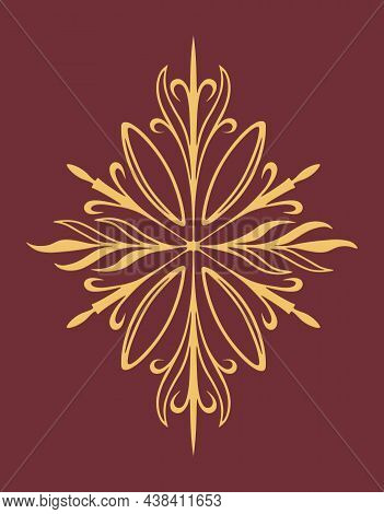 Classic Vector Ornament Based On Floral Motives
