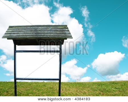 Conseil de la publicité blanc sur fond de Nature