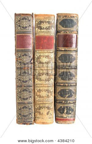 alte Leder gebunden Bücher