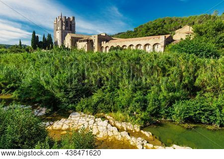 The Abbey of Saint Mary of Lagrasse in south of France