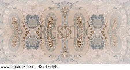 Persian Rug Background. Ethnic Paisley Texture. Vintage Turkish Ornament. Seamless Bathmat Design. M