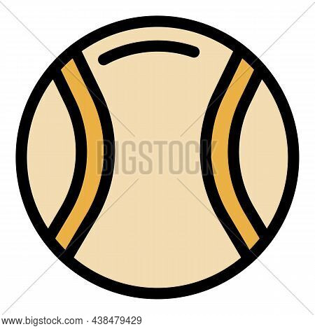 Hurling Ball Icon. Outline Hurling Ball Vector Icon Color Flat Isolated