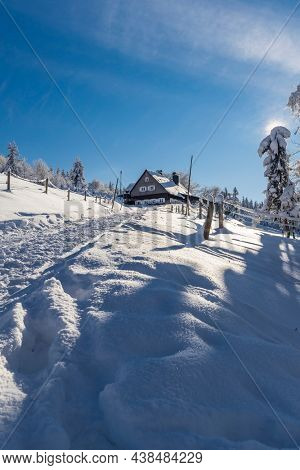 Winter landscape around Horni Mala Upa, Giant Mountains (Krkonose), Northern Bohemia, Czech Republic