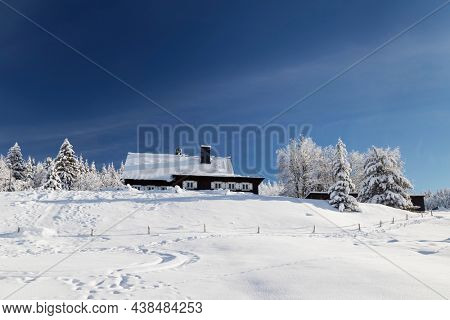 Winter landscape around Horni Mala Upa, Giant Mountains (Krkonose), Northern Bohemia, Czech Republic