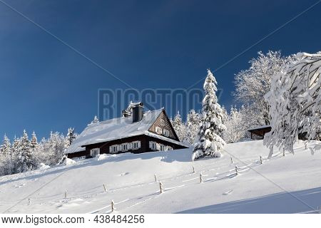 Winter landscape around Horni Mala Upa, Giant Mountains (Krkonose), Northern Bohemia, Czech Republic