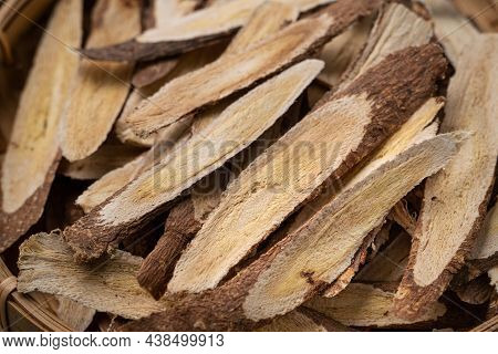 Chinese Herbal Medicine Astragalus Root.