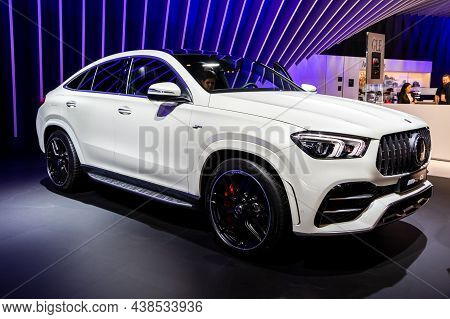 Mercedes-amg Gle 53 4matic New Car Model Shown At The Autosalon 2020 Motor Show. Brussels, Belgium -