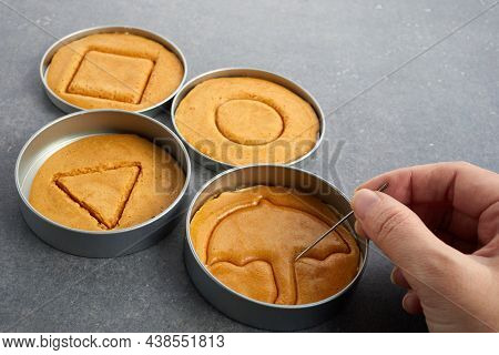 Korean Dalgona Honeycomb Sugar Cookie With Umbrella Shape To Play New Trend Candy Challenge