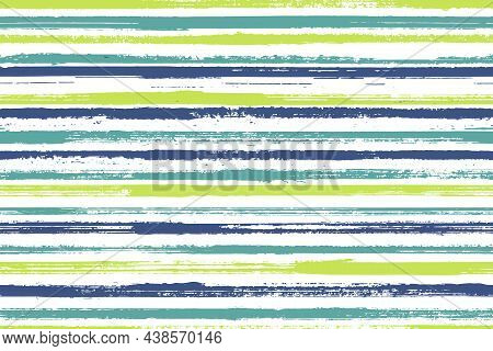 Ink Hand Drawn Parallel Lines Vector Seamless Pattern. Handmade Serape Ethnic Textile Design.