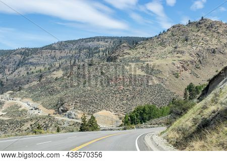 Highway From Anarchist Mountain In Osoyoos, Bc, British Columbia