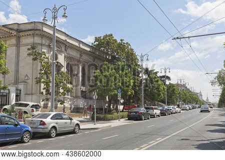 Sevastopol, Crimea, Russia - July 29, 2020: Bolshaya Morskaya Street House 11 
