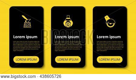 Set Electric Circular Saw, Grapple Crane Grabbed Log And Wooden Axe In Stump. Business Infographic T