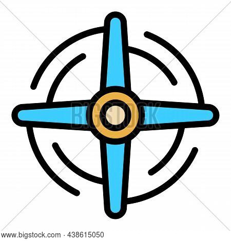 Convection Cooking Icon. Outline Convection Cooking Vector Icon Color Flat Isolated