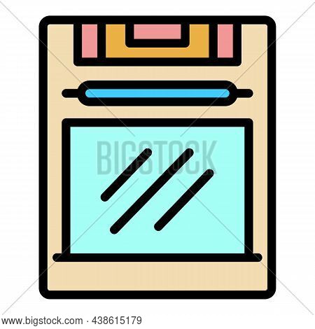 Stove Icon. Outline Stove Vector Icon Color Flat Isolated