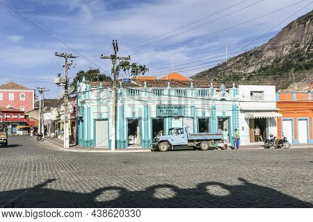 Caruaru, Brazil - December 27, 2016: Furniture Shop With Signage Movelaria Madre De Deus.